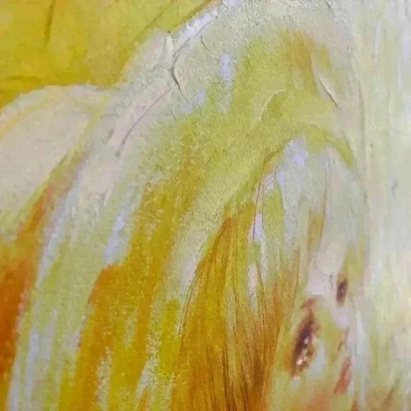 Beautiful Roy Austin Original Handmade Painting Blonde Girl - Picture 12 of 14